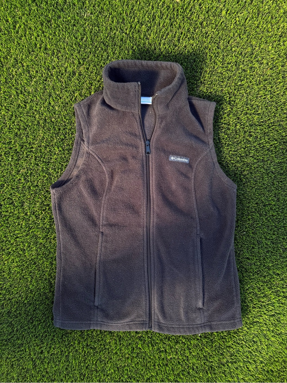 Columbia Dark Grey Fleece Full-Zip Vest